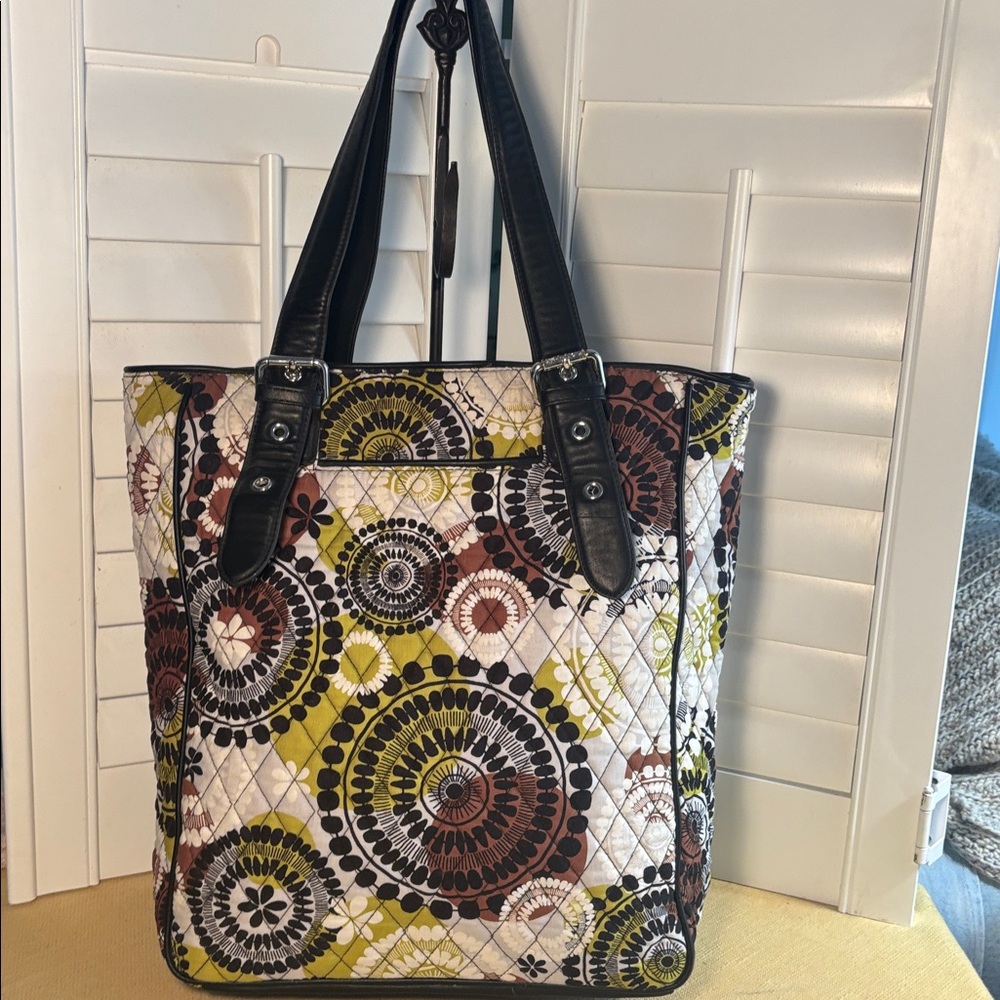 Vera Bradley Buckle Tote Bag in "Cocoa Moss"